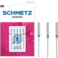 Aiguilles machine Schmetz universelles microtextile 60 à 80 - blister de 5 - Schmetz - Mondial Tissus
