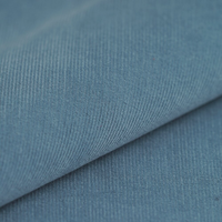 Tissu velours coton Mila bleu gris - Mondial Tissus