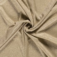 Tissu pailleté stretch envers satiné doré - Mondial Tissus