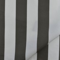 Toile transat à rayures blanc et taupe 44 cm - Mondial Tissus