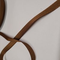 Ruban souple polyester strié 10mm marron - Mondial Tissus