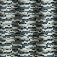 Tissu jacquard motif géométrique taupe et gris - Mondial Tissus