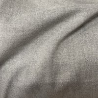 Tissu chambray coton mélangé recyclé gris chiné - Mondial Tissus