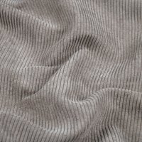 Coupon de velours côtelé fin taupe 50 x 70 cm - Mondial Tissus