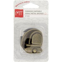 Fermoir cartable ovale 47 mm bronze x1 - MT - Mondial Tissus
