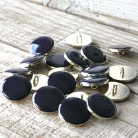 Lot de 2 boutons chic encre 20 mm - Eglantine et Zoé - Mondial Tissus