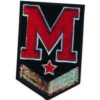 Écusson M sequins - Mondial Tissus