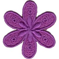 Écusson fleur violette - Mondial Tissus