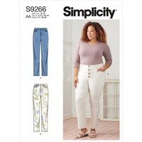 Patron Simplicity S9266.Bb - Pantalon Femme Style Jeans 48 - 56 - Simplicity - Mondial Tissus