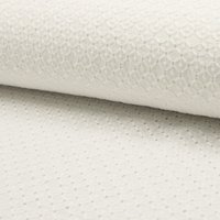 Tissu coton à broderies anglaises losanges et pois écru - Mondial Tissus