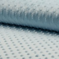 Tissu polaire minky Minnie pois uni bleu - Mondial Tissus