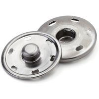 Bouton pression grand modèle gris - Bohin - Mondial Tissus