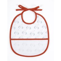 Bavoir motif hérisson 6 mois - rouge - DMC - Mondial Tissus