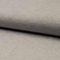 Maille Jersey de bambou uni gris clair chiné - Mondial Tissus