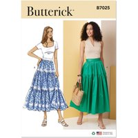 Patron Butterick B7025R5 jupe à volants femme 42-50 - Butterick - Mondial Tissus