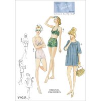 Patron Vogue 9255E5 maillot de bain femme vintage - dessin original de 1960E5 - du 42 au 50 - Vogue - Mondial Tissus