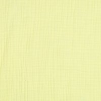 Tissu double gaze uni bio vanille - Mondial Tissus