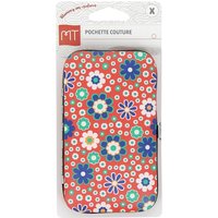 Pochette couture fleurs bleues 70's - MT - Mondial Tissus