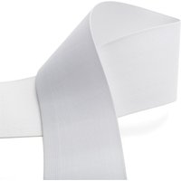Élastique maille pour ceinture 80 mm - blanc - MT - Mondial Tissus