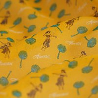 Tissu voile coton jaune moutarde Hawaï - MT - Mondial Tissus