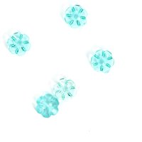 Boutons forme fleur turquoise 11 mm MT - MT - Mondial Tissus