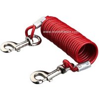 Câble d'attache en spirale pour chiens