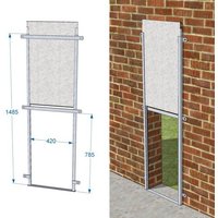 Trappe coulissante murale tôlée (sans battant)