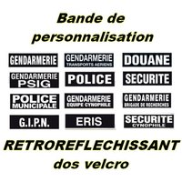 Marquage réfléchissant sur bande avec dos velcro