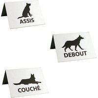 Lot de 3 panneaux sol pour positions (assis - debout - couché)