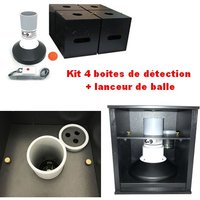 Kit 4 boites de détection HDPE + lanceur de balle
