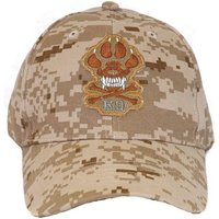 Casquette CAM DESERT avec écussons K9 patte