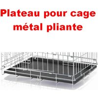Plateau pour cage métal pliante