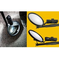 Miroir de fouille télescopique avec lampe intégrée
