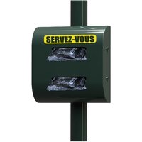 Distributeur simple de sachets à déjections canine en rouleau
