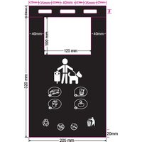 Liasses de sachets à bretelles pour déjection canine (carton de 50 liasses de 100 sachets)