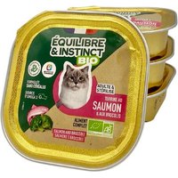 Terrine BIO chat adulte riche en boeuf - Equilibre & Instinct