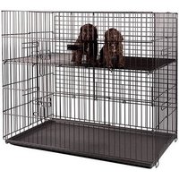 Cage d'exposition pliante - 2 niveaux