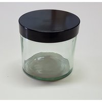 Pot en verre 125 ml + couvercle