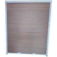 Panneau de chenil MKS en composite WPC - Brun