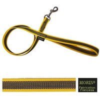 Laisse gomme avec poignée - Jaune