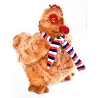 Peluche poule avec écharpe