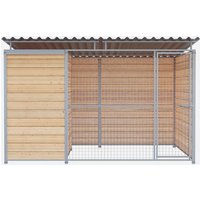 Chenil Eleveur PRO MKS en bois + grillage - 3 m x 2 m