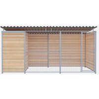 Chenil Eleveur PRO MKS en bois + grillage - 4 m x 2 m
