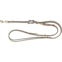 Laisse réglable Pure - couture ronde - gris clair