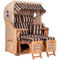 Strandkorb Düne Bullauge Teak PE Shell Dessin 581 Strandkorb Düne Bullauge Teak PE Shell Dessin 581