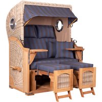 Strandkorb Düne Bullauge Teak PE Shell Dessin 582 Strandkorb Düne Bullauge Teak PE Shell Dessin 582