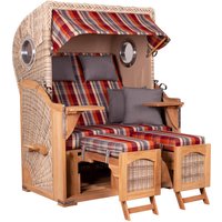 Strandkorb Düne Bullauge Teak PE Shell Dessin 584 Strandkorb Düne Bullauge Teak PE Shell Dessin 584