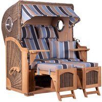 Strandkorb Düne Bullauge Teak PE Grey Dessin 580 Strandkorb Düne Bullauge Teak PE Grey Dessin 580