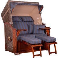 Strandkorb Seeblick Mahagoni PE Grey Dessin 582 Strandkorb Seeblick Mahagoni PE Grey Dessin 582