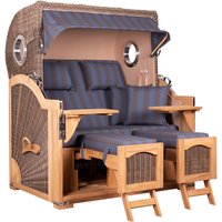 Strandkorb Düne Grande Bullauge Teak PE Grey Dessin 582 Strandkorb Düne Grande Bullauge Teak PE Grey Dessin 582